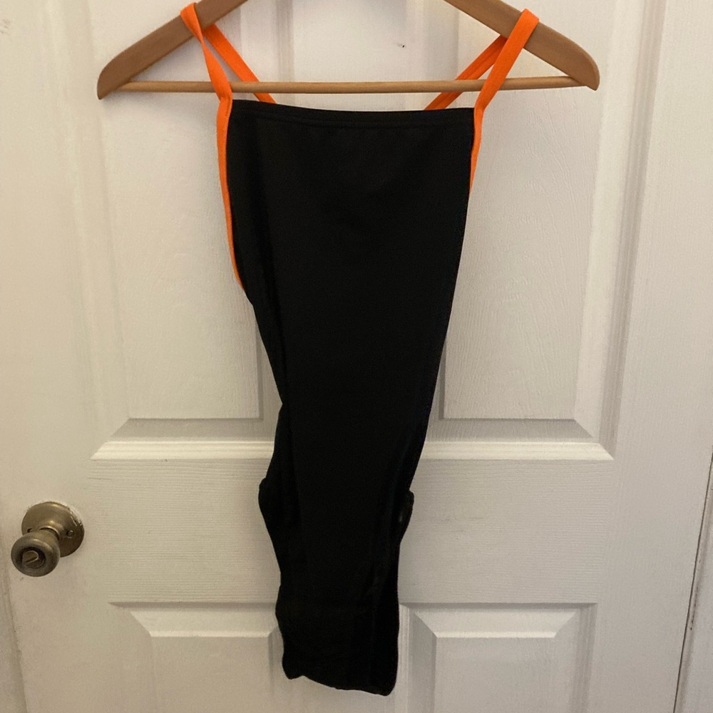 Orange Black Speedo size 8/34